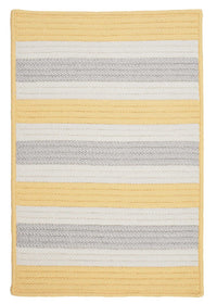 Colonial Mills Stripe It Tr39 Yellow Shimmer / Yellow / Gray Striped Area Rug