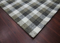 Amer Tartan Tra-5 Khaki Geometric Area Rug