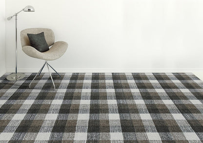 Amer Tartan Tra-5 Khaki Geometric Area Rug