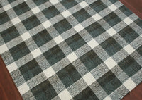 Amer Tartan Tra-6 Charcoal Geometric Area Rug