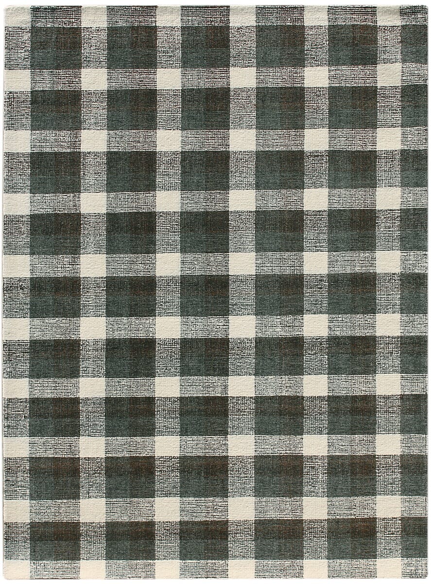 Amer Tartan Tra-6 Charcoal Geometric Area Rug