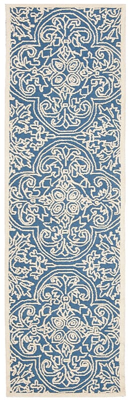 Safavieh Trace Trc101B Blue / Ivory Rugs.