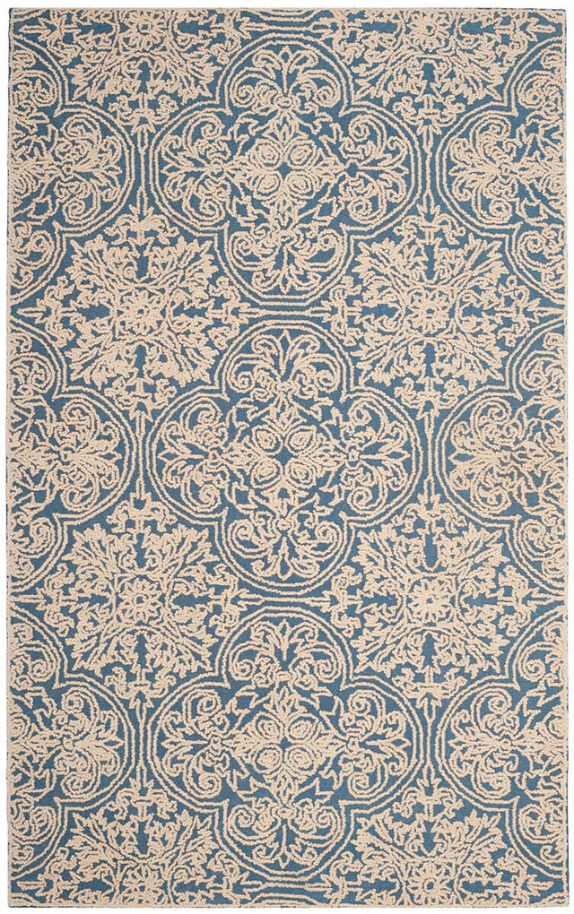 Safavieh Trace Trc101B Blue / Ivory Rugs.