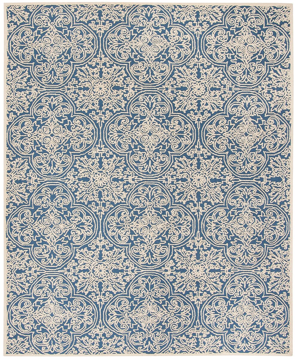 Safavieh Trace Trc101B Blue / Ivory Rugs.