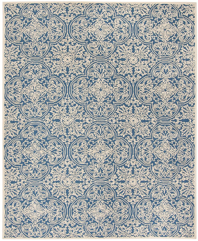 Safavieh Trace Trc101B Blue / Ivory Rugs.