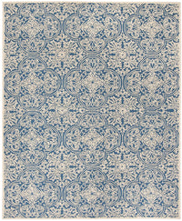 Safavieh Trace Trc101B Blue / Ivory Damask Area Rug