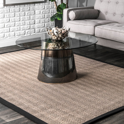 Nuloom Natural Karina Nna2008A Black Area Rug