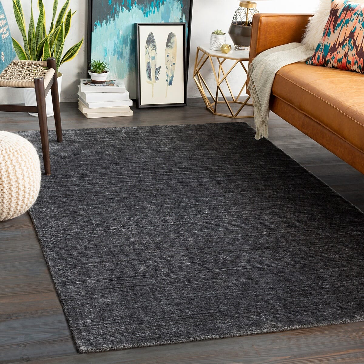 Surya Torino Trn-2300 Charcoal, Light Gray Area Rug