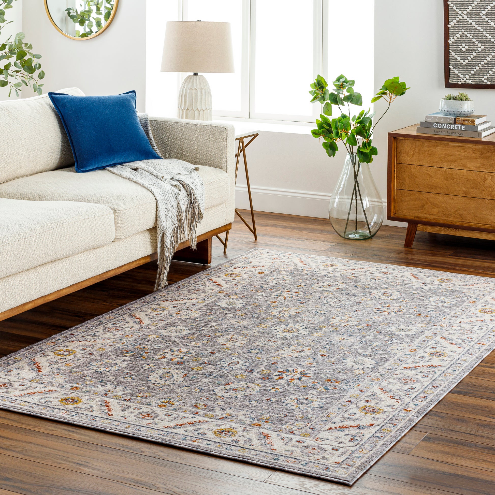 Surya Truva Trv-2302 Grey Area Rug