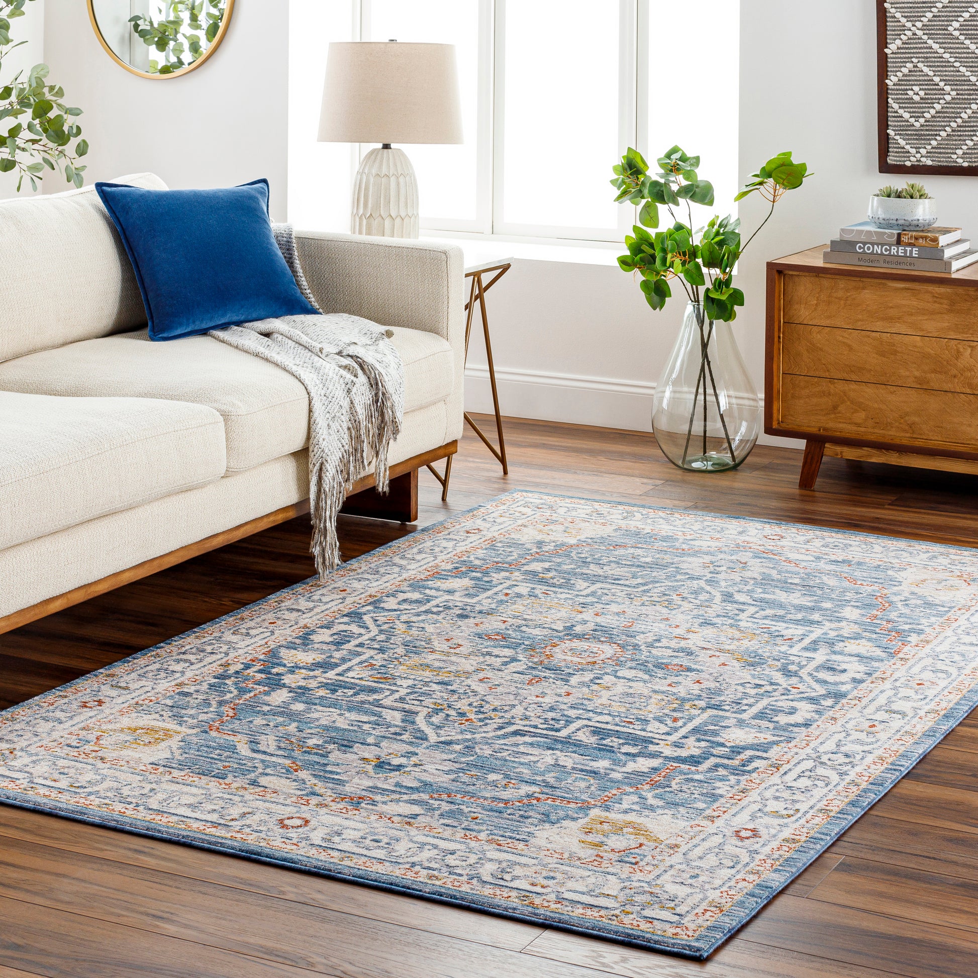 Surya Truva Trv-2306 Blue Area Rug