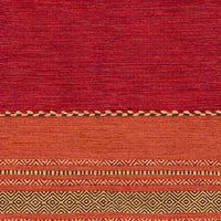 Surya Trenza Trz-3002 Dark Red, Burnt Orange, Tan Striped Area Rug