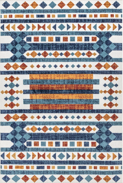 Nuloom Melissa Bohemian Nme2639A Blue Area Rug