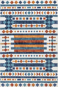 Nuloom Melissa Bohemian Nme2639A Blue Area Rug