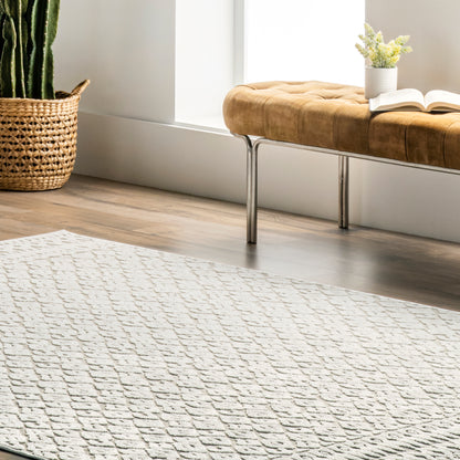 Nuloom Wendy Trellis Nwe3548A Gray Area Rug