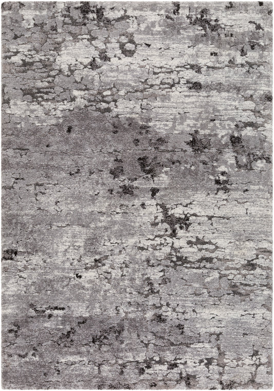 Surya Tuscany Tus-2310 Medium Gray, Charcoal, Black, Ivory Area Rug