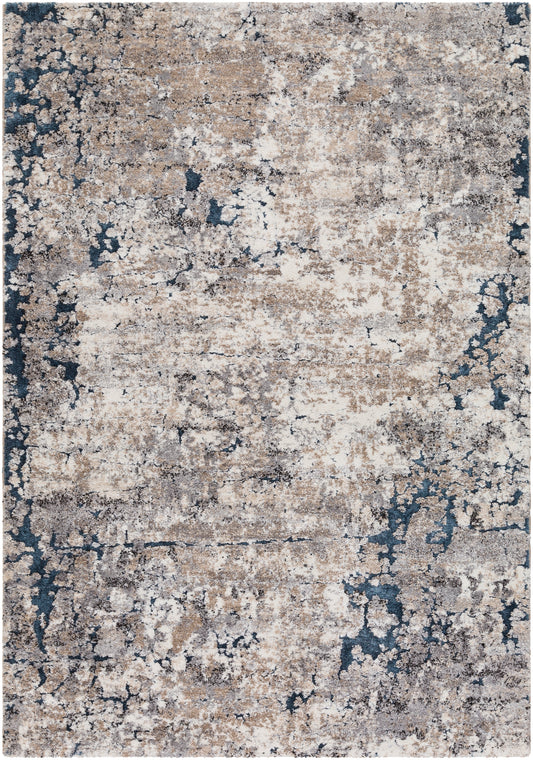 Surya Tuscany Tus-2313 Denim, Medium Gray, Black, Ivory Area Rug