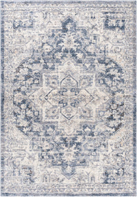 Surya Tuscany Tus-2317 Dark Blue, Denim, Beige, Medium Gray Area Rug