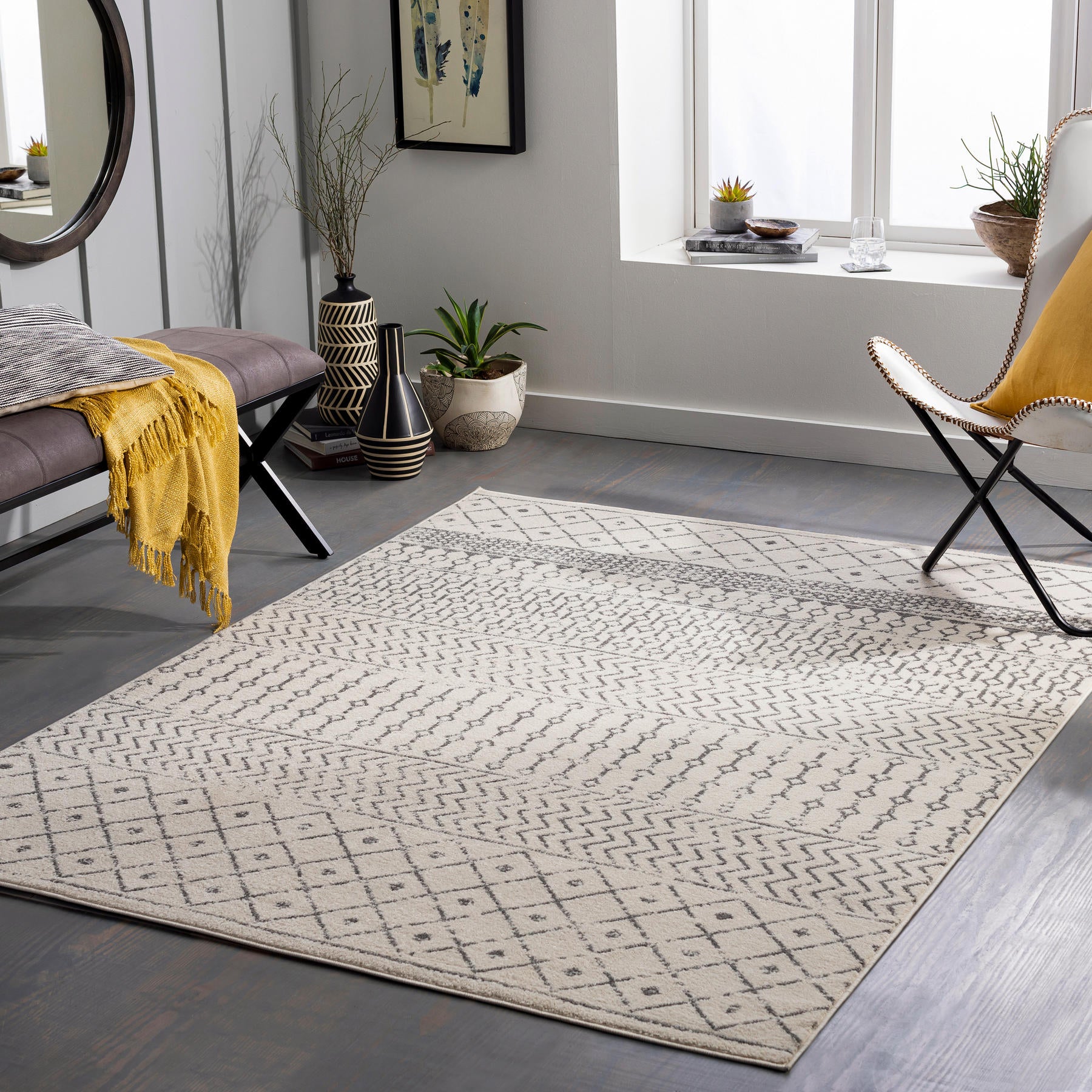 Surya Tevazu Tvz-2388 Gray Area Rug