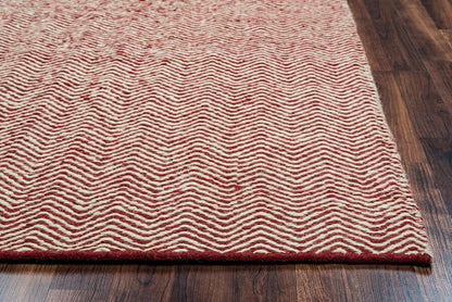 Rizzy Twist TW-2967 Burgundy Solid Color Area Rug