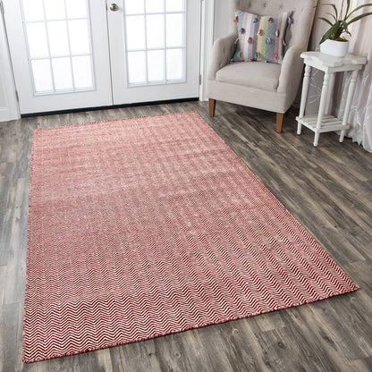 Rizzy Twist TW-2967 Burgundy Solid Color Area Rug