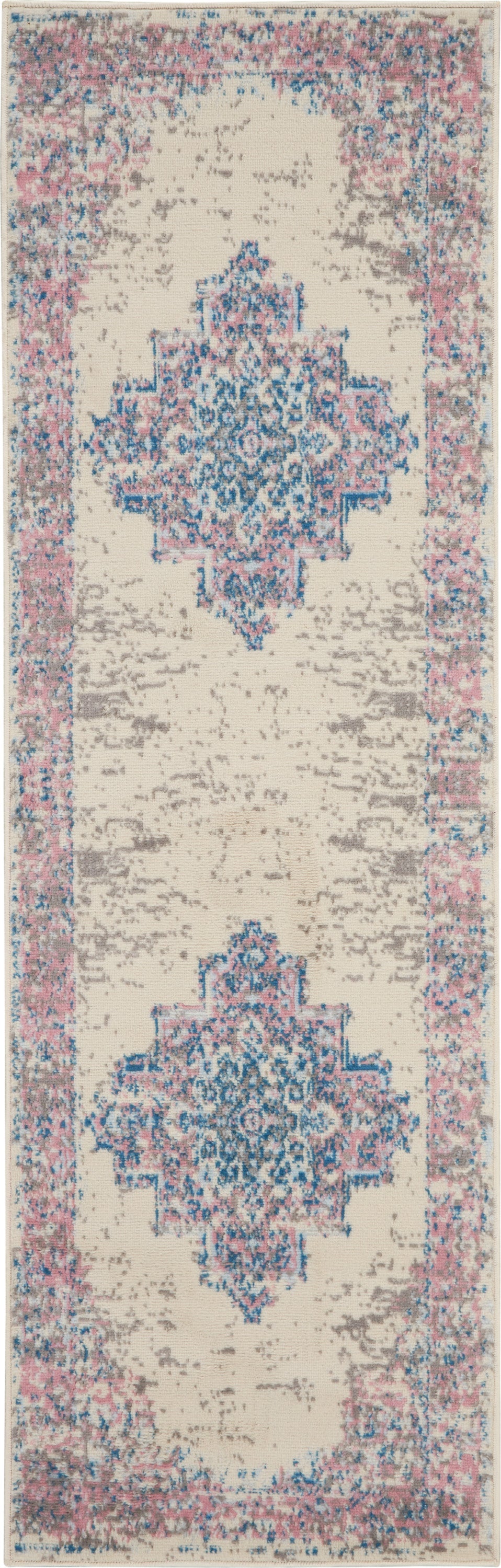 Nourison Grafix Grf14 Ivory/Pink Area Rug