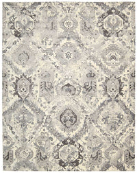 Nourison Twilight Twi03 Iv / Grey Damask Area Rug