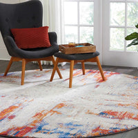 Nourison Twilight Twi26 Ivory / Multi Organic / Abstract Area Rug