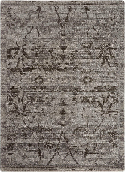 Nourison Twilight Twi01 Silver Vintage / Distressed Area Rug