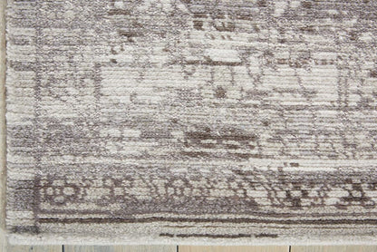 Nourison Twilight Twi01 Silver Vintage / Distressed Area Rug