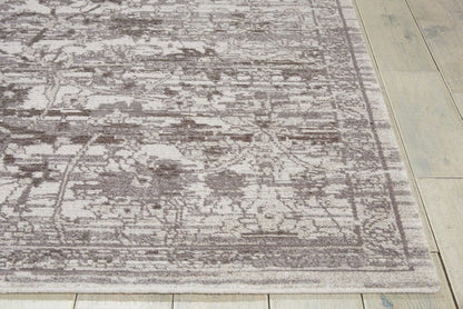 Nourison Twilight Twi01 Silver Vintage / Distressed Area Rug