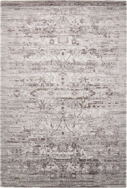 Nourison Twilight Twi01 Silver Vintage / Distressed Area Rug