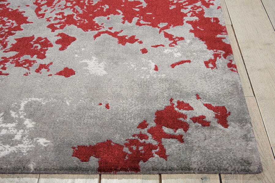 Nourison Twilight Twi21 Grey / Red Rugs.