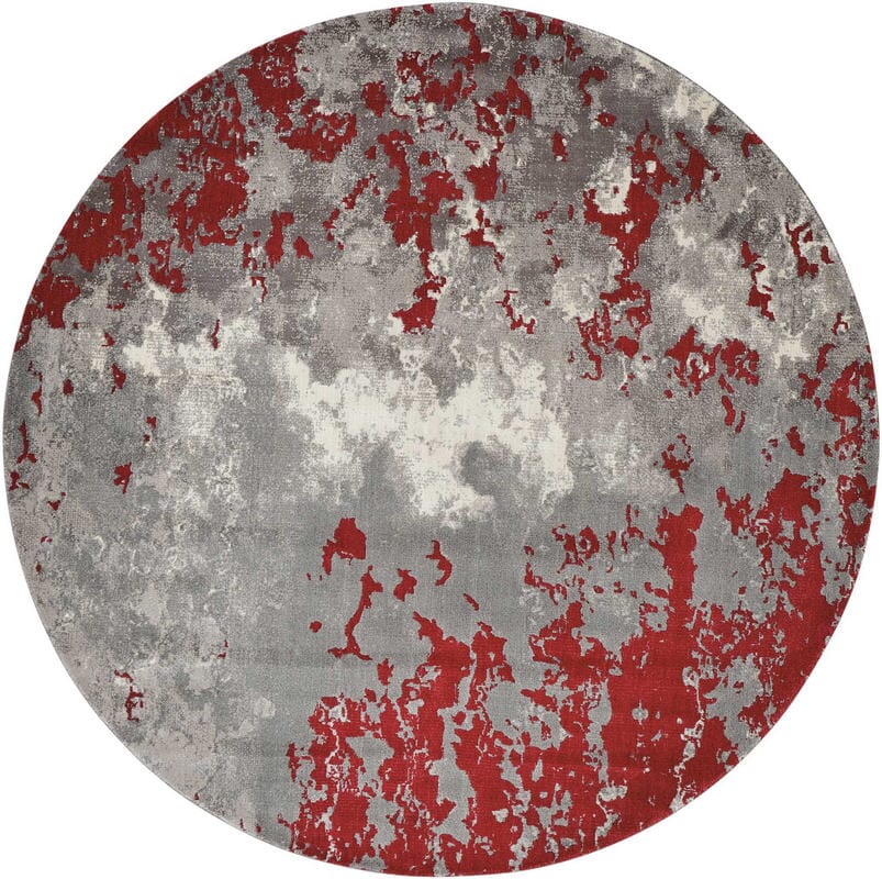 Nourison Twilight Twi21 Grey / Red Rugs.