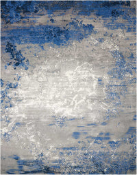 Nourison Twilight Twi22 Blue / Grey Organic / Abstract Area Rug