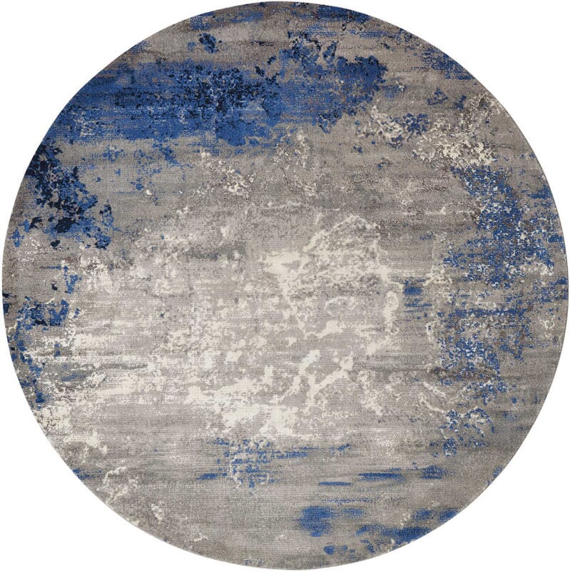 Nourison Twilight Twi22 Blue / Grey Organic / Abstract Area Rug