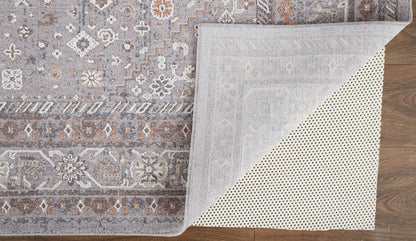 Feizy Francisco 39Gbf Gray/Rust Area Rug