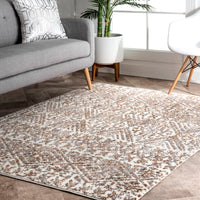 Nuloom Tribal Roxanne Ntr1904A Beige Area Rug