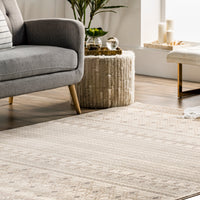 Nuloom Lailah Tribal Trellis Nla2139A Beige Area Rug