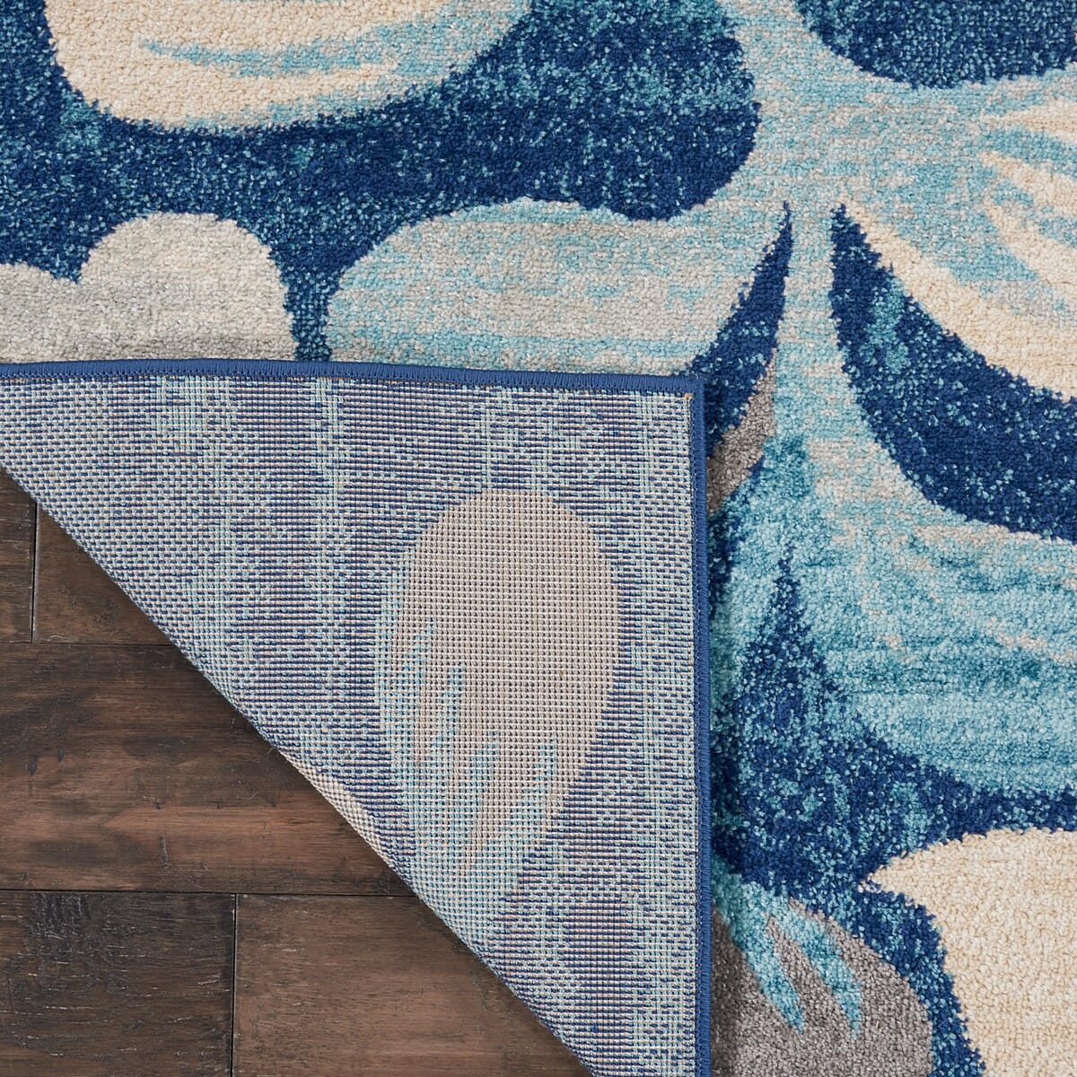 Nourison Tranquil Tra03 Navy Rugs.