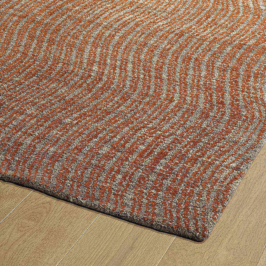 Kaleen Textura Txt02-53 Paprika , Graphite , Light Grey Area Rug