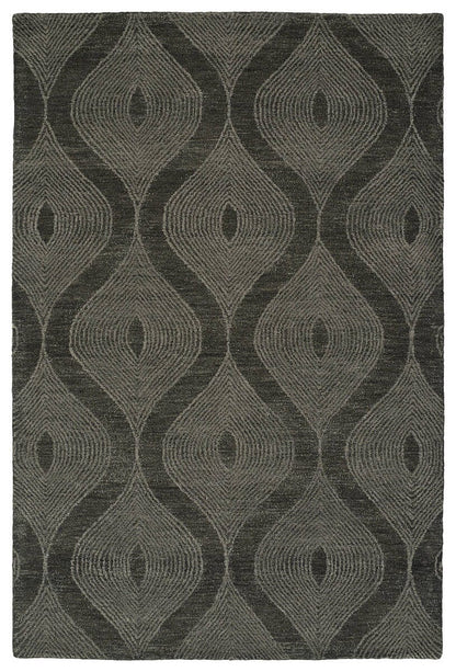 Kaleen Textura Txt04-38 Charcoal , Sable , Mushroom , Linen Geometric Area Rug