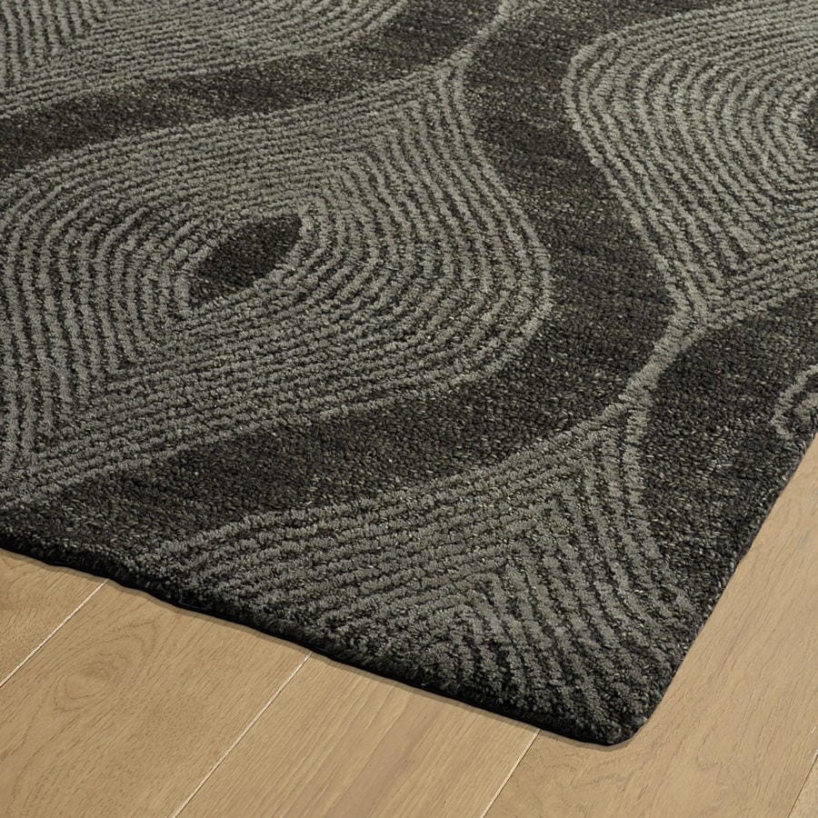 Kaleen Textura Txt04-38 Charcoal , Sable , Mushroom , Linen Geometric Area Rug