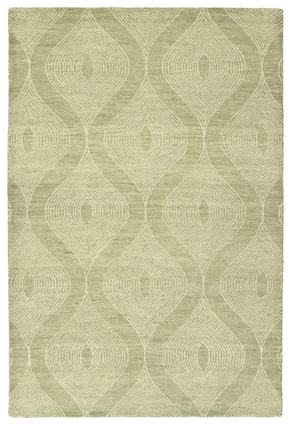 Kaleen Textura Txt04-59 Sage , Linen , Grey Green Geometric Area Rug