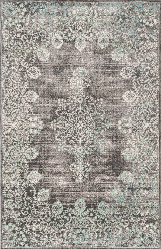 Nuloom Vintage Corene Nvi1585D Teal Area Rug