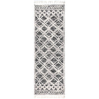 Nuloom Ansley Moroccan Lattice Nan2332B Gray Area Rug