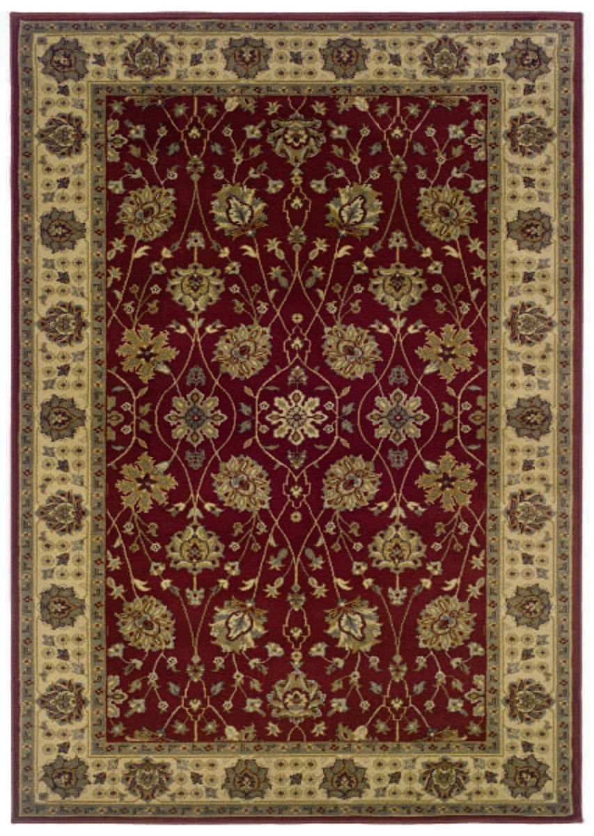 Oriental Weavers Sphinx Tybee 733R6 Red / Beige Area Rug