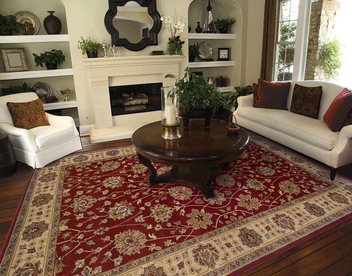 Oriental Weavers Sphinx Tybee 733R6 Red / Beige Area Rug