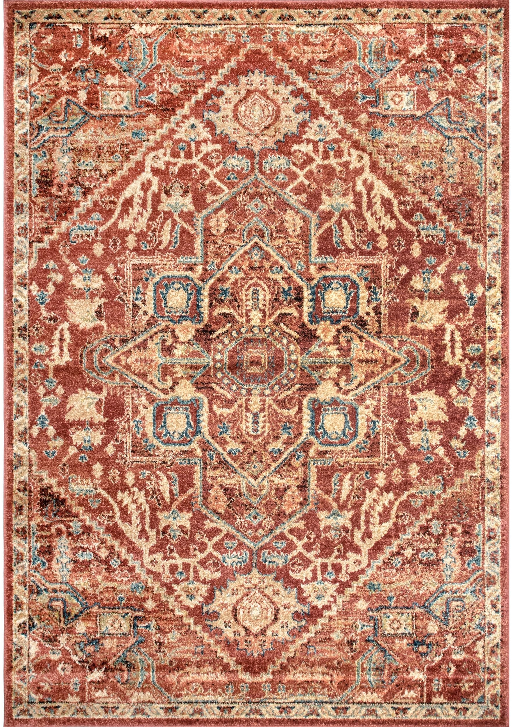 Nuloom Tabetha Tribal Nta3194C Rust Area Rug