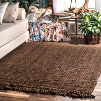 Nuloom Daniela Farmhouse Chunky Nda2773B Chocolate Area Rug