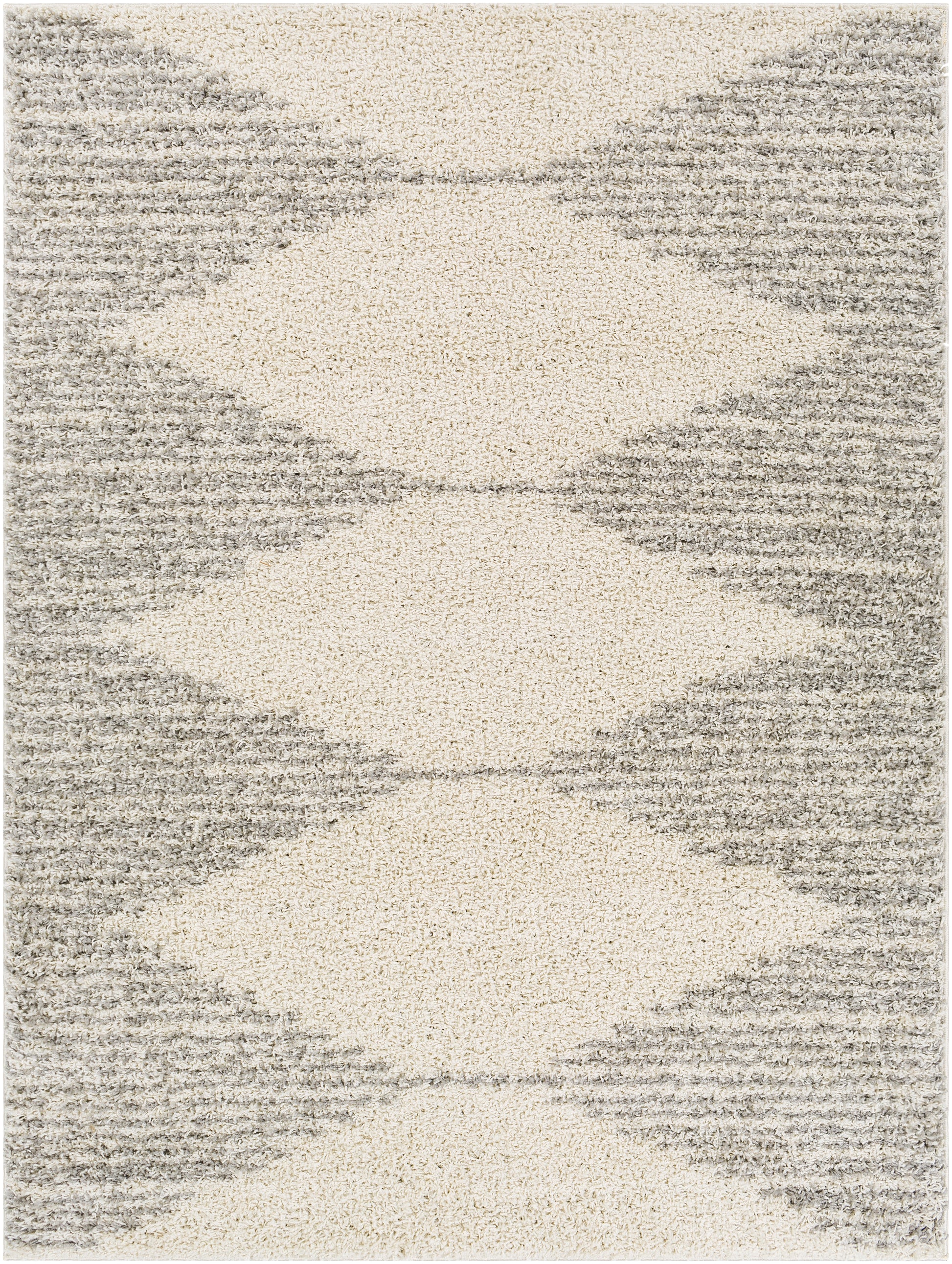 Surya Taza Shag Tzs-2310 Cream, Medium Gray Area Rug